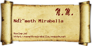Németh Mirabella névjegykártya